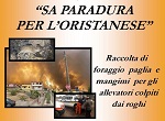 INIZIATIVA DI SOLIDARIETA' PER EMERGENZA INCENDI NELL'ORISTANESE