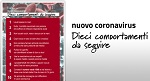 Nuovo coronavirus - Dieci comportamenti da seguire