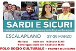 'Sardi e Sicuri', il 27 e il 28 marzo screening Anti-Covid nel Comune di Escalaplano.