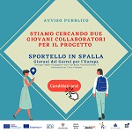 Sportello in Spalla - Giovani del Gerrei per l'Europa. Presentazione di candidature in merito all'Avviso pubblico "2 Collaboratori per il progetto Sportello in Spalla nell'Unione dei Comuni del Gerrei". 