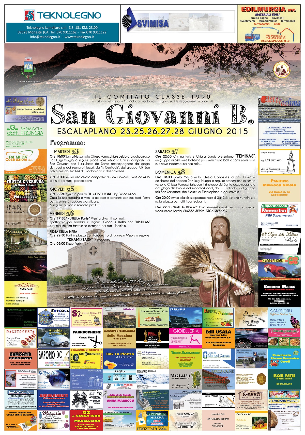 Festeggiamenti in onore di San Giovanni Battista - anno 2015